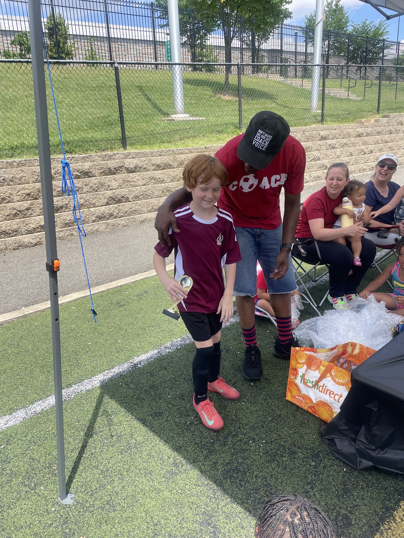 Dillon scoring a goal